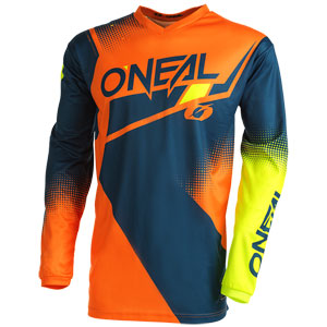 2022 O'Neal Element Racewear Jersey - Blue/Orange/Neon Yellow