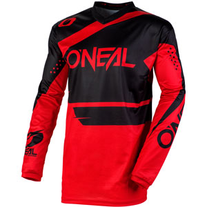 red and black dirt bike gear