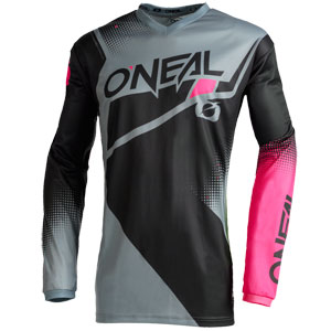 2022 O'Neal Element Racewear Kids / Girls Jersey - Gray/Pink