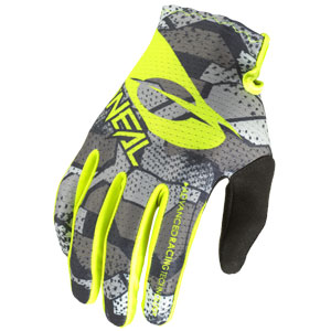 O'Neal Matrix Camo Gloves - Gray/Neon