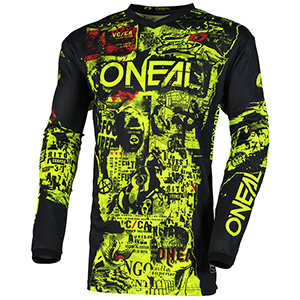 2025 O'Neal Element Attack Jersey - Black/Neon