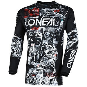 2025 O'Neal Element Attack Jersey - Black/White