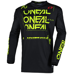 2025 O'Neal Element Static Jersey - Black/Neon