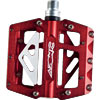 Azonic 420 Flat Bicycle Pedals - 9/16 - Red