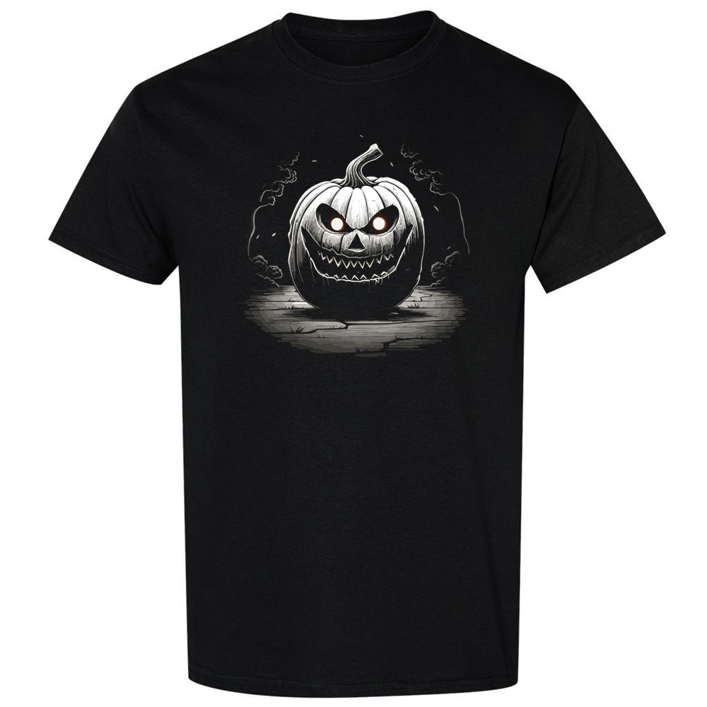 MX Outfit T-shirt Halloween Evil Jack-O-Lantern Pumpkin