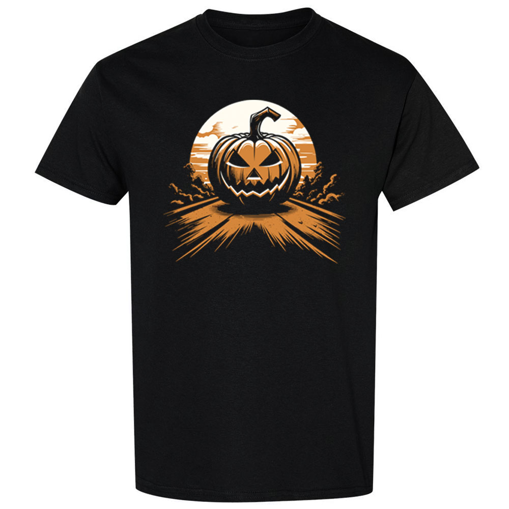 MX Outfit T-shirt Halloween Rolling Jack-O-Lantern Pumpkin