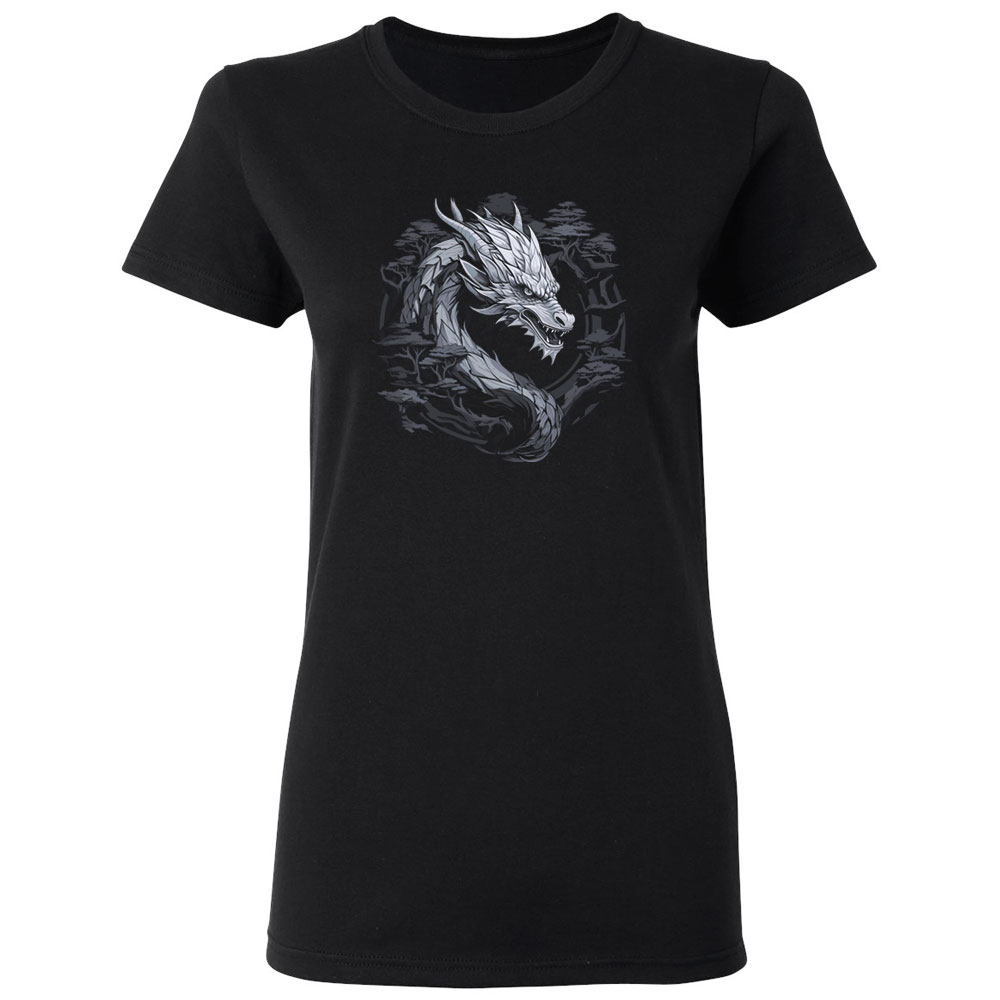 MX Outfit T-shirt Gray Forest Dragon - Women